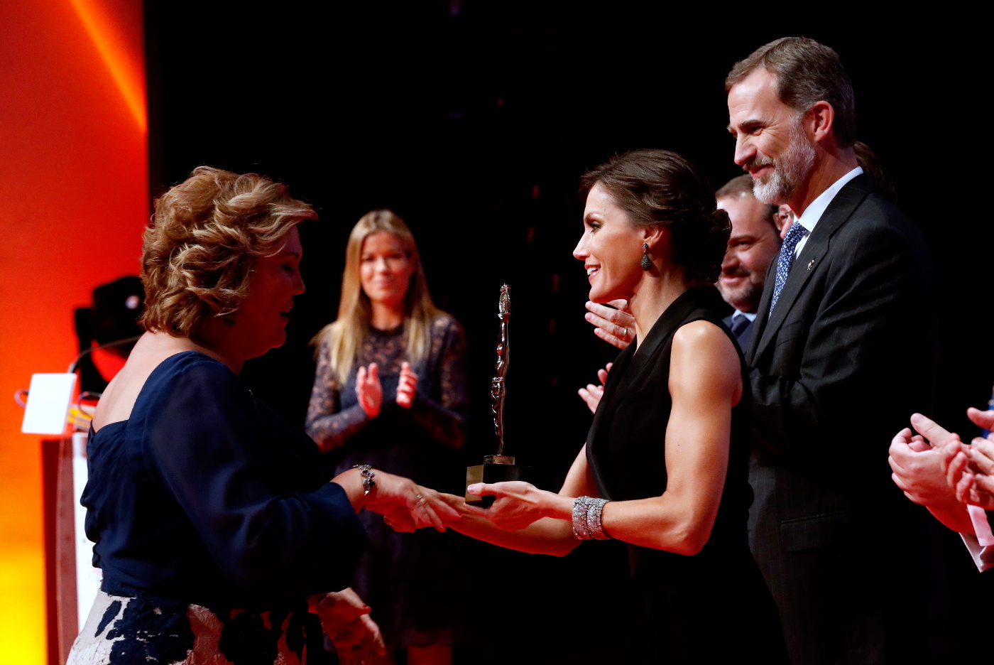 Sobre mí Pepa Torres en la ceremonia de entrega del Premio